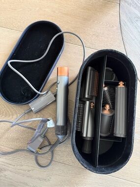 Dyson Grey and Copper Hair Styling Set with Case